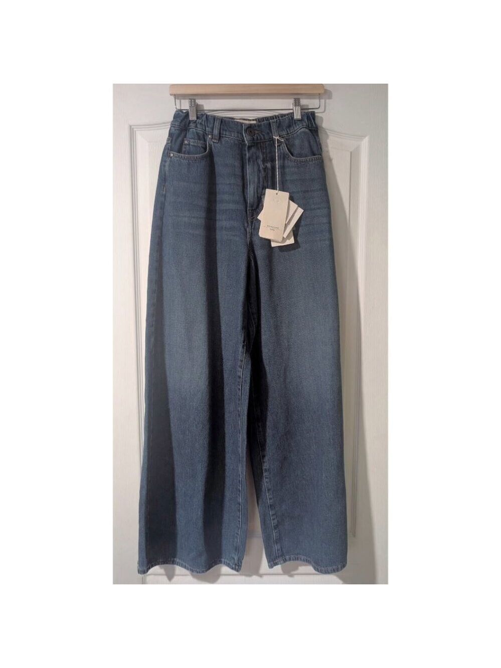 Weekend MaxMara | Abitata Blue Wide Leg Jeans - Picture 5 of 16
